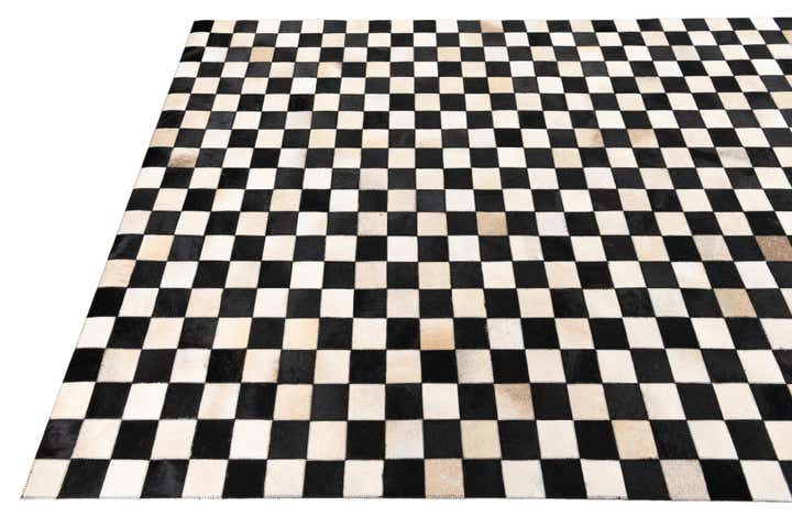 5' x 8' Cowhide Leather Rug