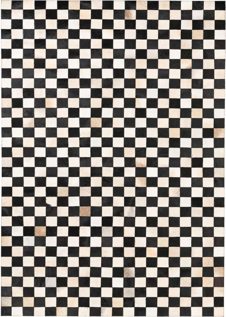 5' x 8' Cowhide Leather Rug