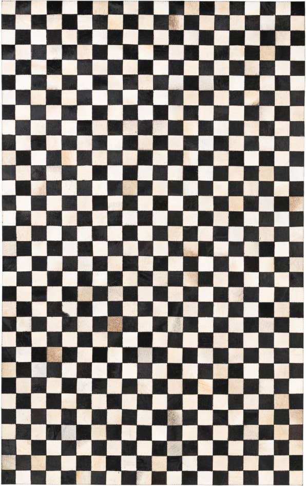 Detail image of 5' x 8' Cowhide Leather Rug