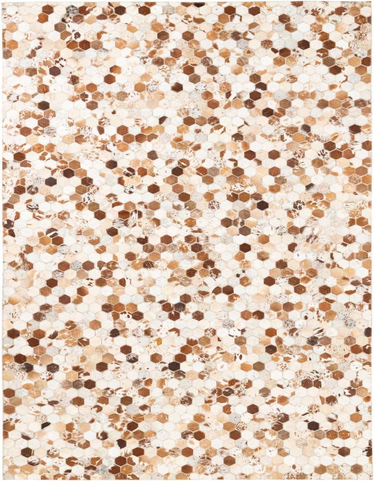 Detail image of 5' 1 x 8' 2 Cowhide Leather Rug