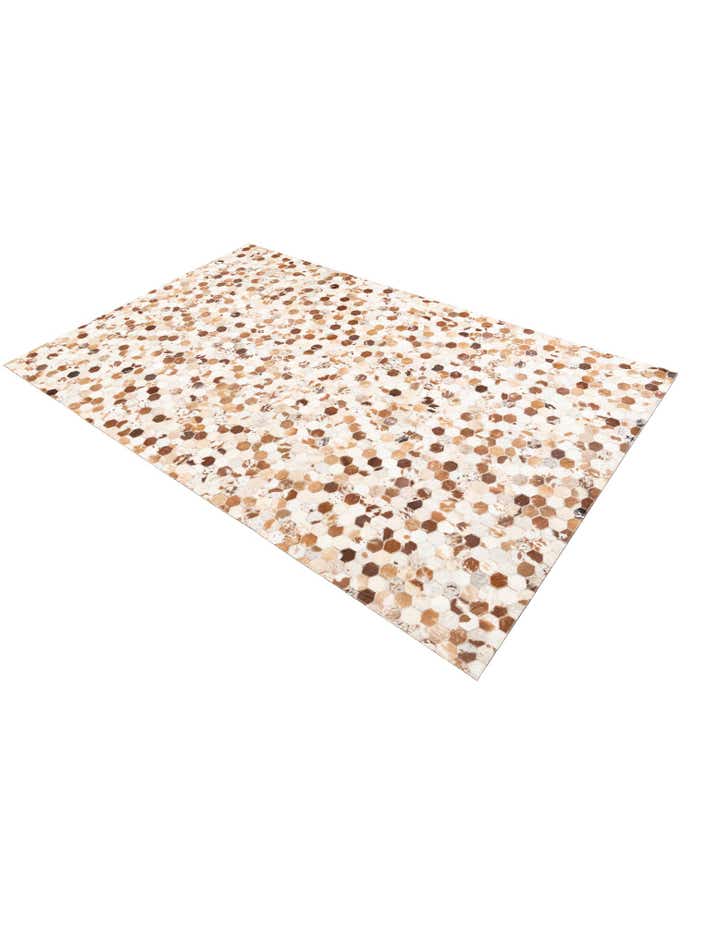 5' 1 x 8' Cowhide Leather Rug