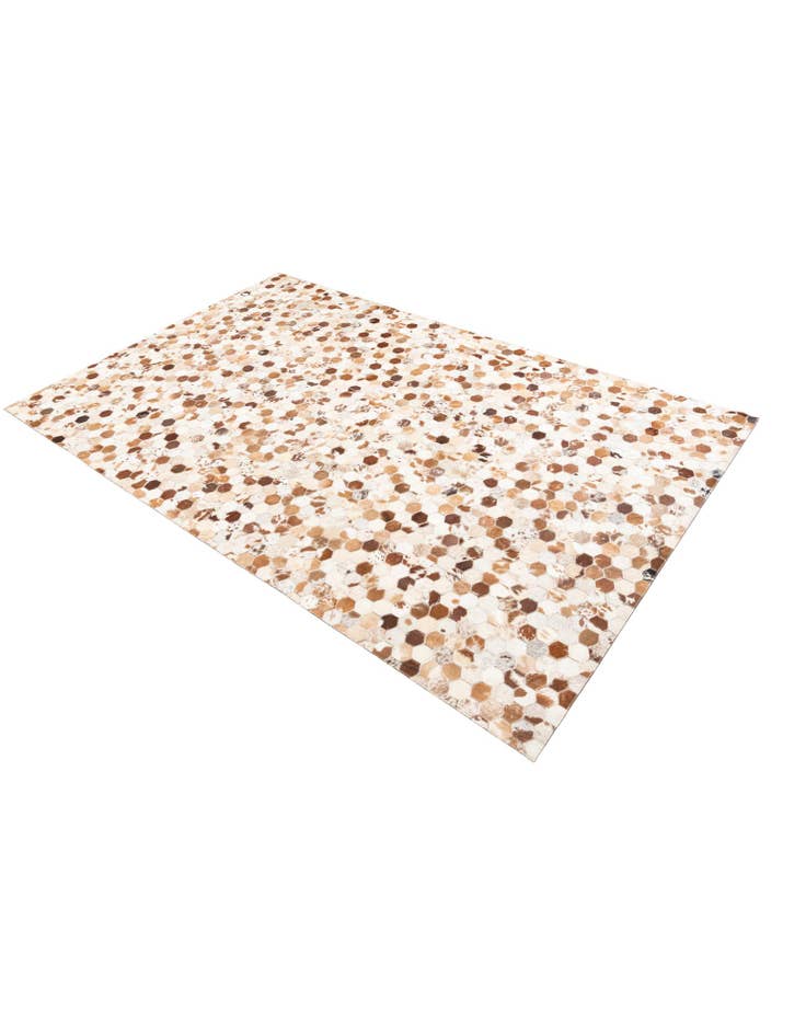 Detail image of 5' 1 x 8' Cowhide Leather Rug