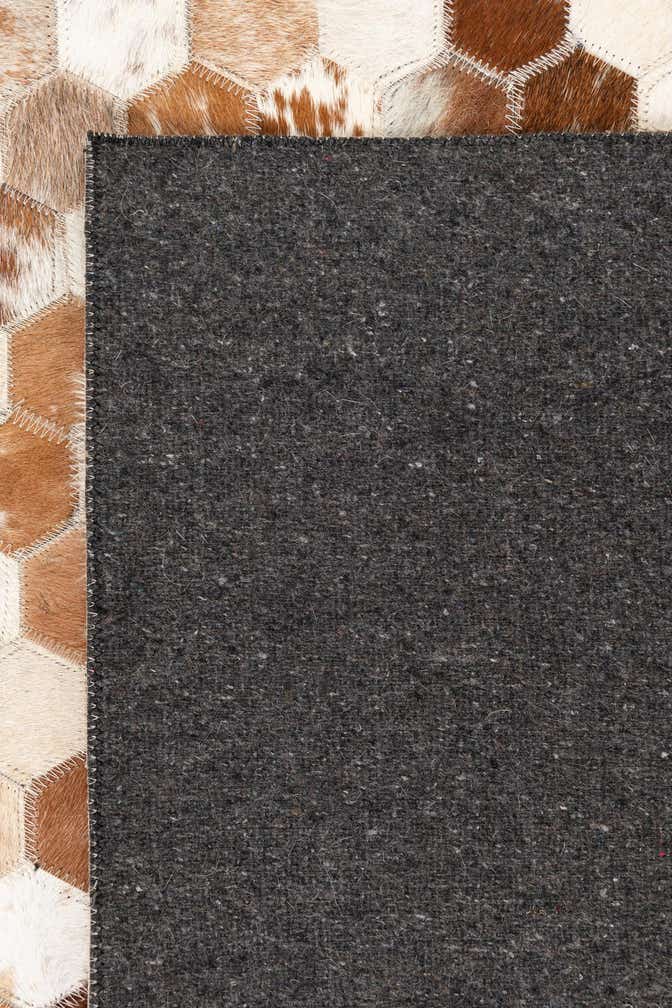 5' x 8' 1 Cowhide Leather Rug