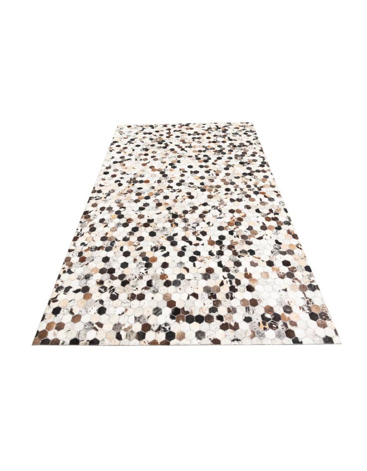 Detail image of 5' 2 x 8' 2 Cowhide Leather Rug