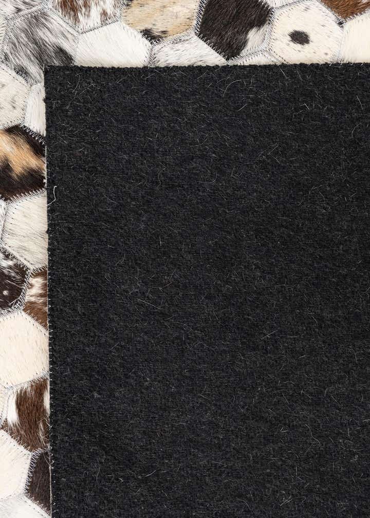 5' 2 x 8' 2 Cowhide Leather Rug
