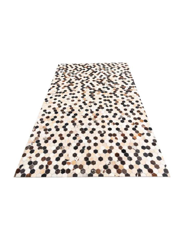 5' 1 x 8' Cowhide Leather Rug