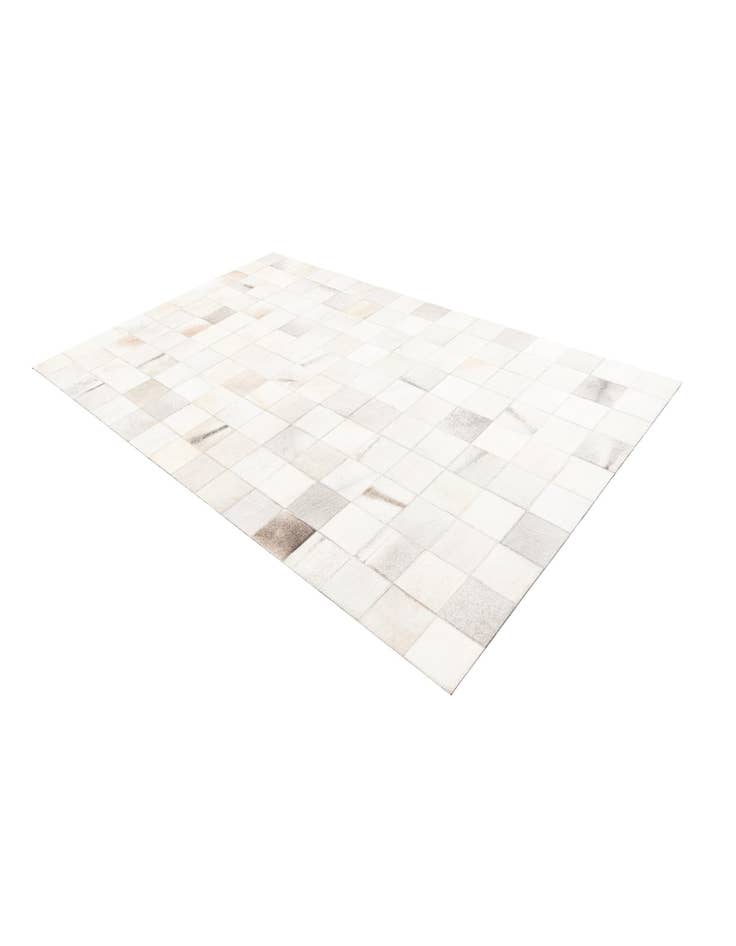 Detail image of 5' x 7' 10 Cowhide Leather Rug