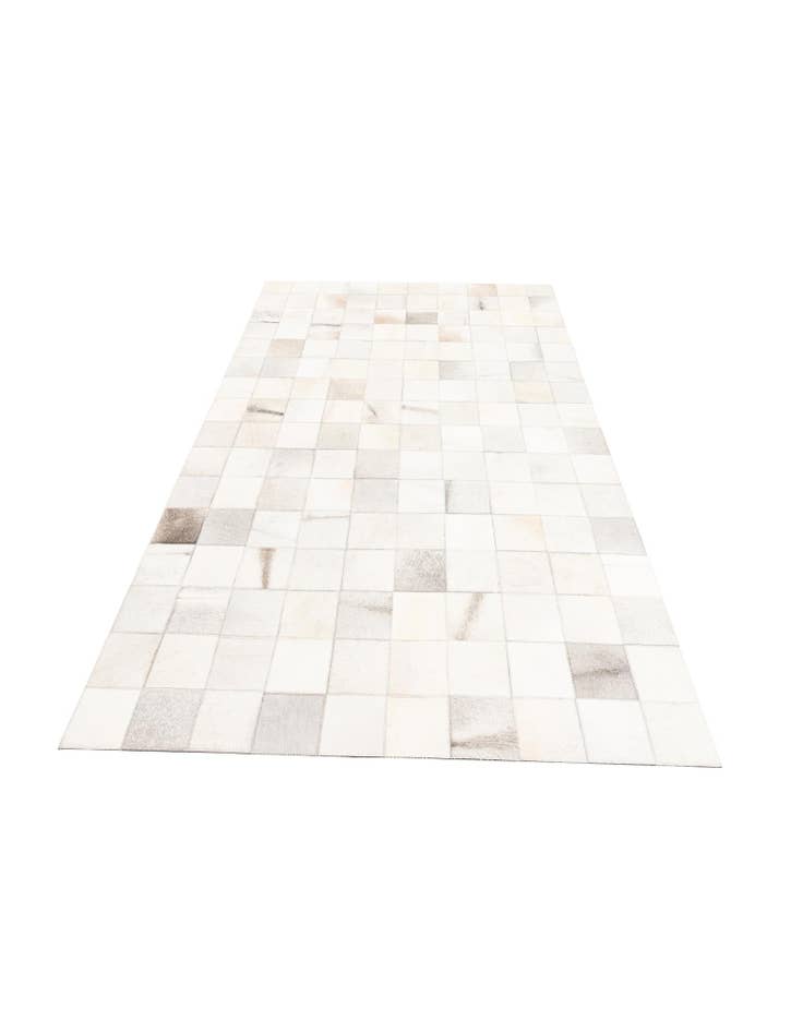 Detail image of 5' x 7' 10 Cowhide Leather Rug