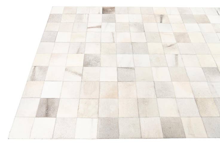 Detail image of 5' x 7' 10 Cowhide Leather Rug