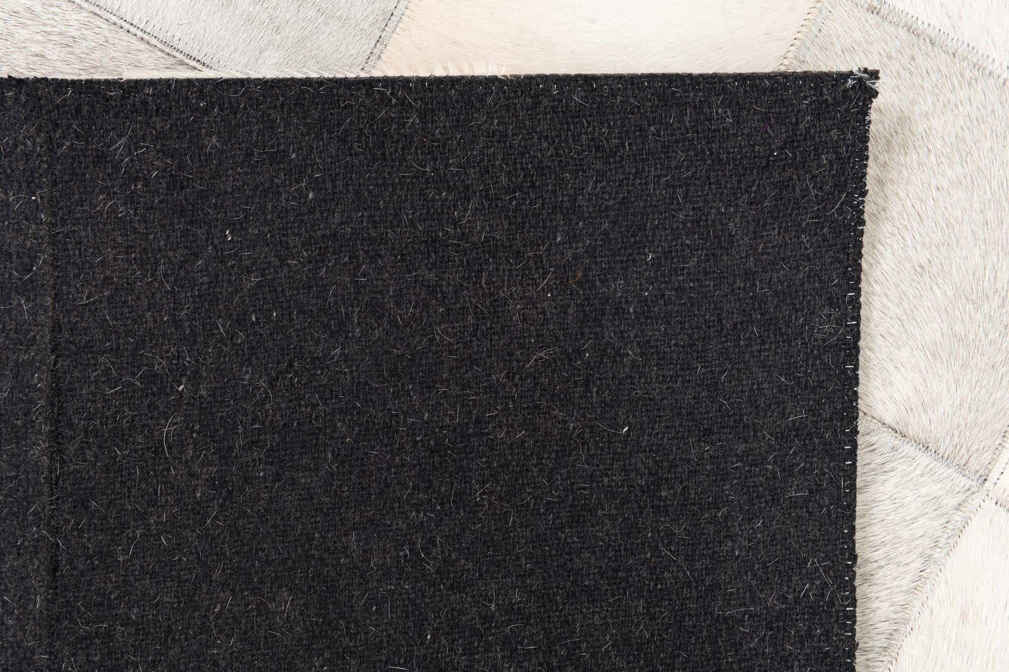 5' x 7' 10 Cowhide Leather Rug