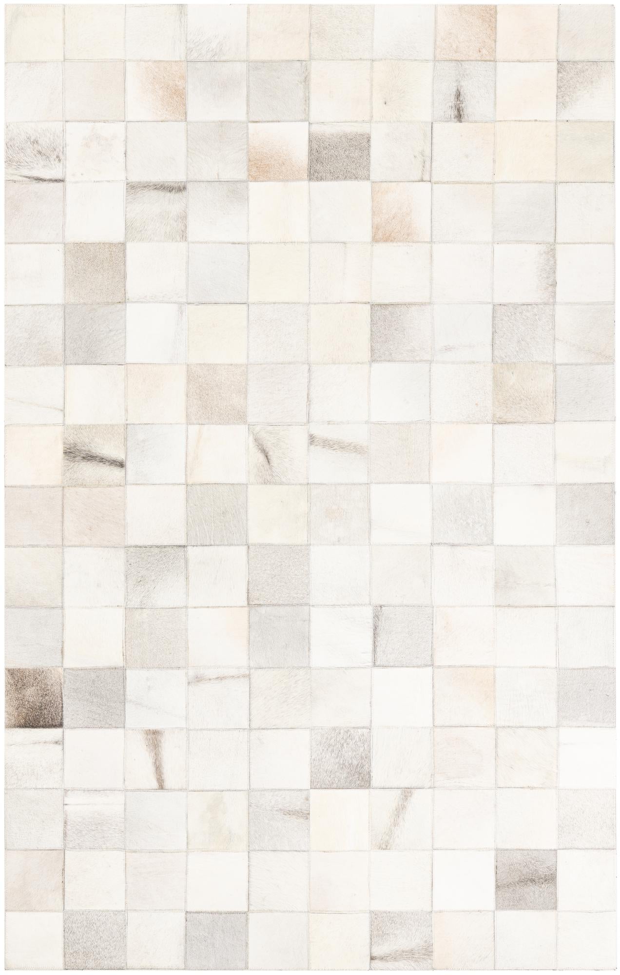 5' x 7' 10 Cowhide Leather Rug
