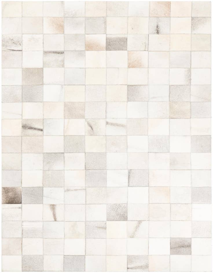 Detail image of 5' x 7' 10 Cowhide Leather Rug