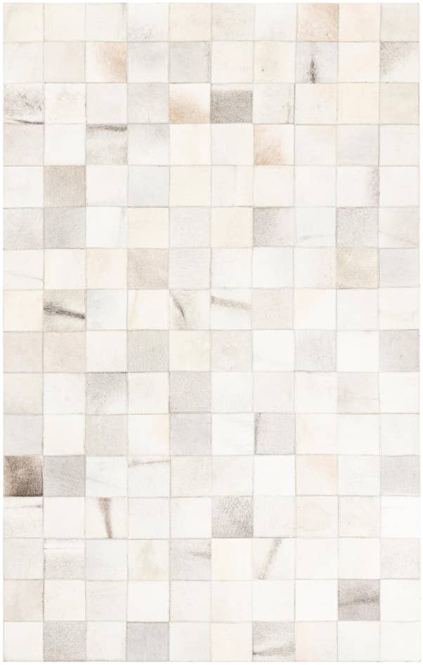 Detail image of 5' x 7' 10 Cowhide Leather Rug
