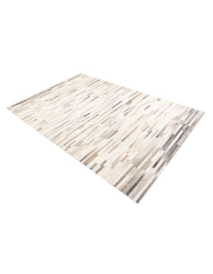 5' x 8' 2 Cowhide Leather Rug