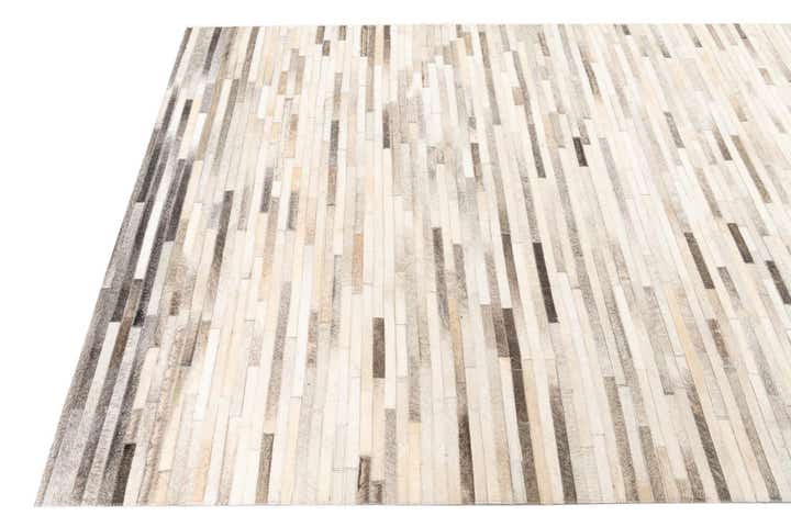 5' x 8' 2 Cowhide Leather Rug