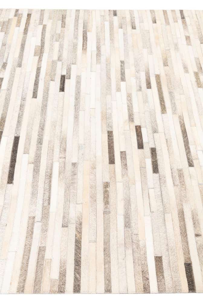 5' x 8' 2 Cowhide Leather Rug