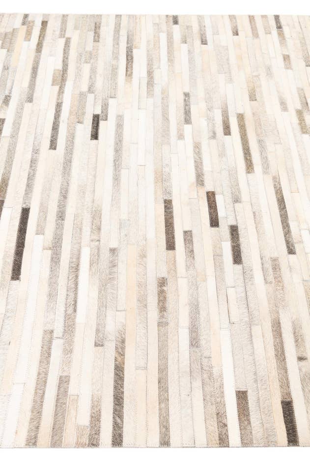Detail image of 5' x 8' 2 Cowhide Leather Rug