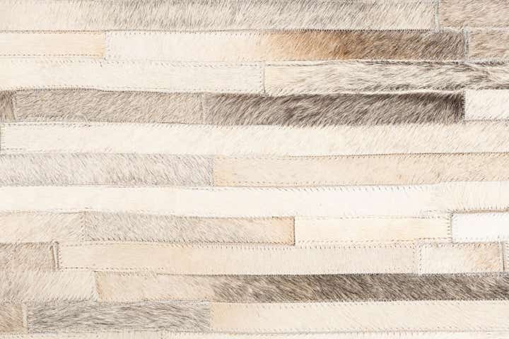 5' x 8' 2 Cowhide Leather Rug