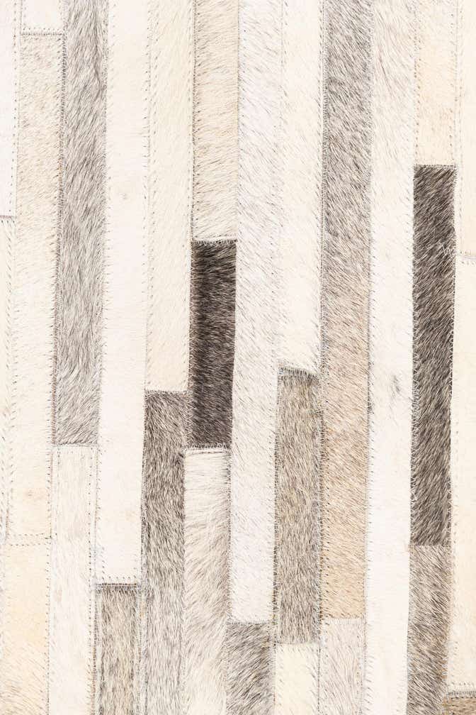 5' x 8' 2 Cowhide Leather Rug