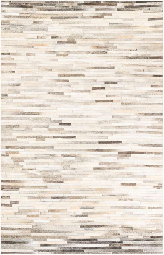 5' x 8' 2 Cowhide Leather Rug