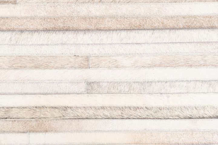 5' 1 x 8' 1 Cowhide Leather Rug