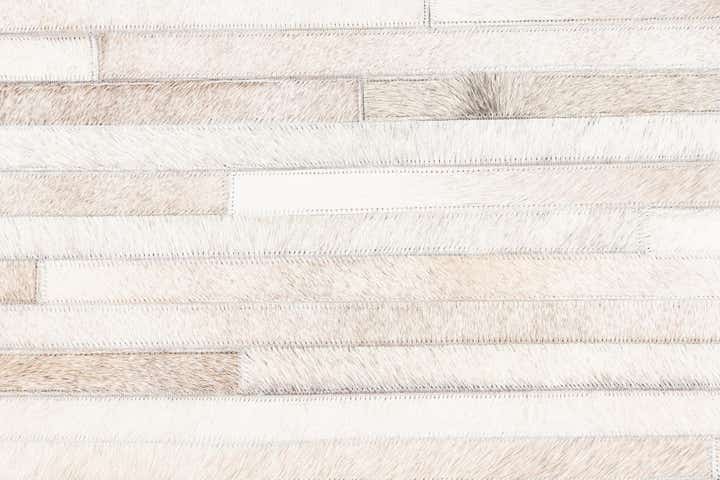 5' 1 x 8' 1 Cowhide Leather Rug