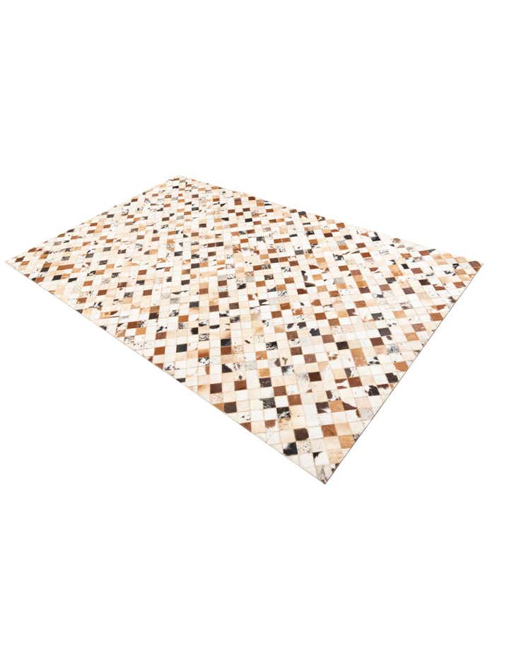 5' x 8' Cowhide Leather Rug