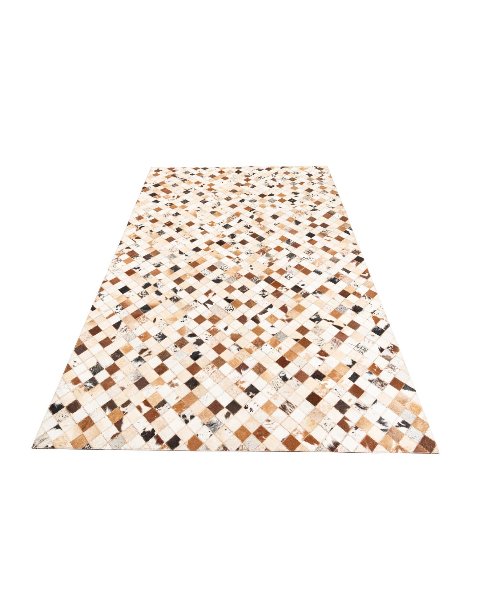 5' x 8' Cowhide Leather Rug