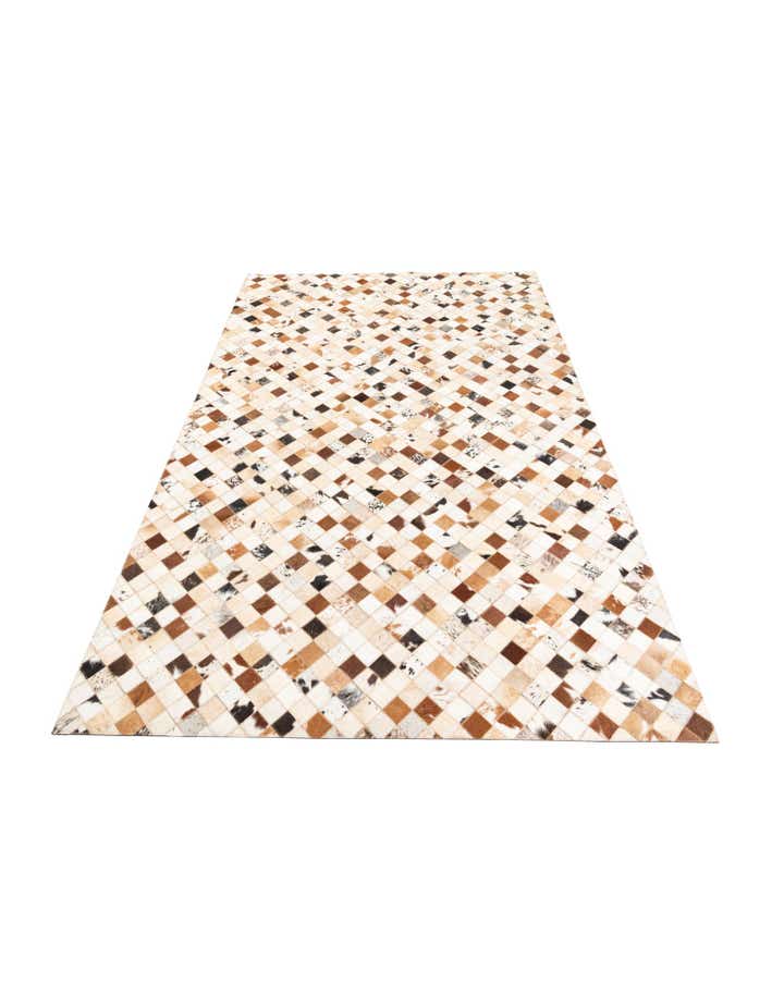 5' x 8' Cowhide Leather Rug