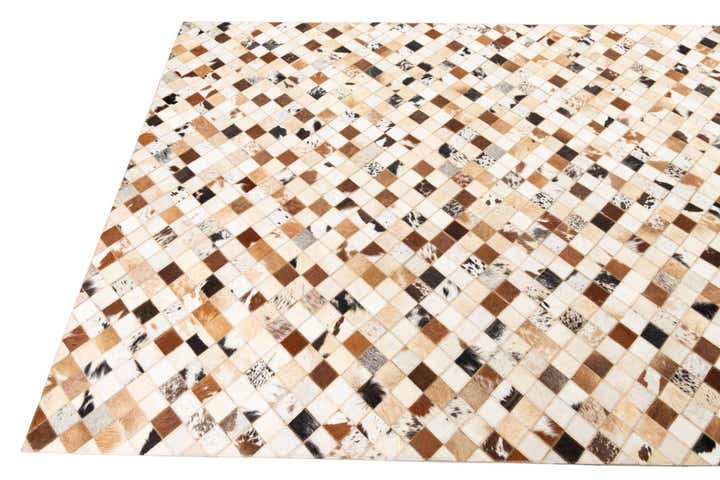 5' x 8' Cowhide Leather Rug