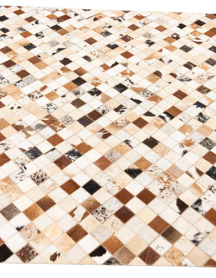 Detail image of 5' x 8' Cowhide Leather Rug