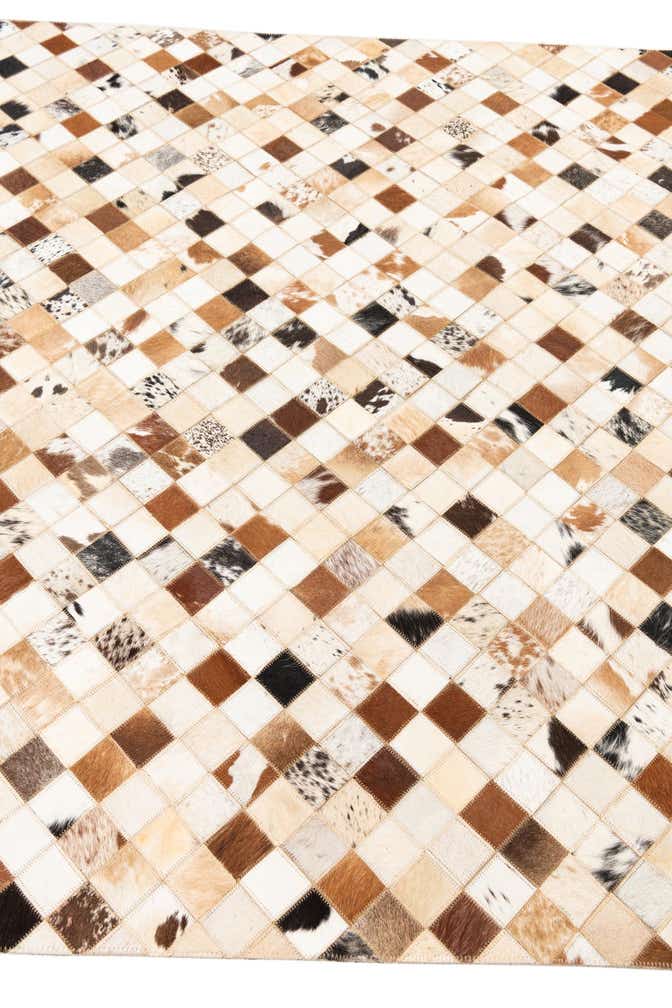 5' x 8' Cowhide Leather Rug
