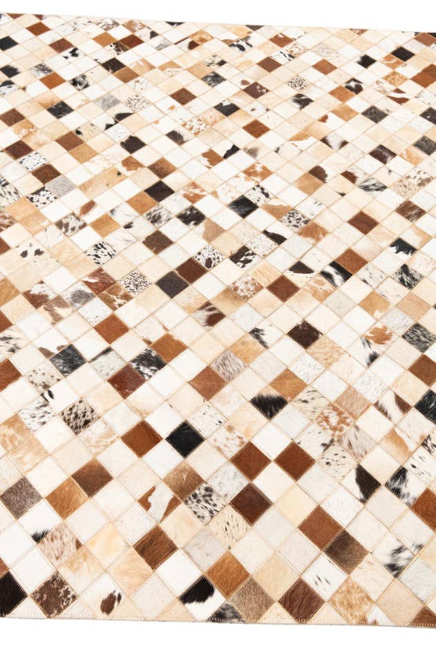Detail image of 5' x 8' Cowhide Leather Rug