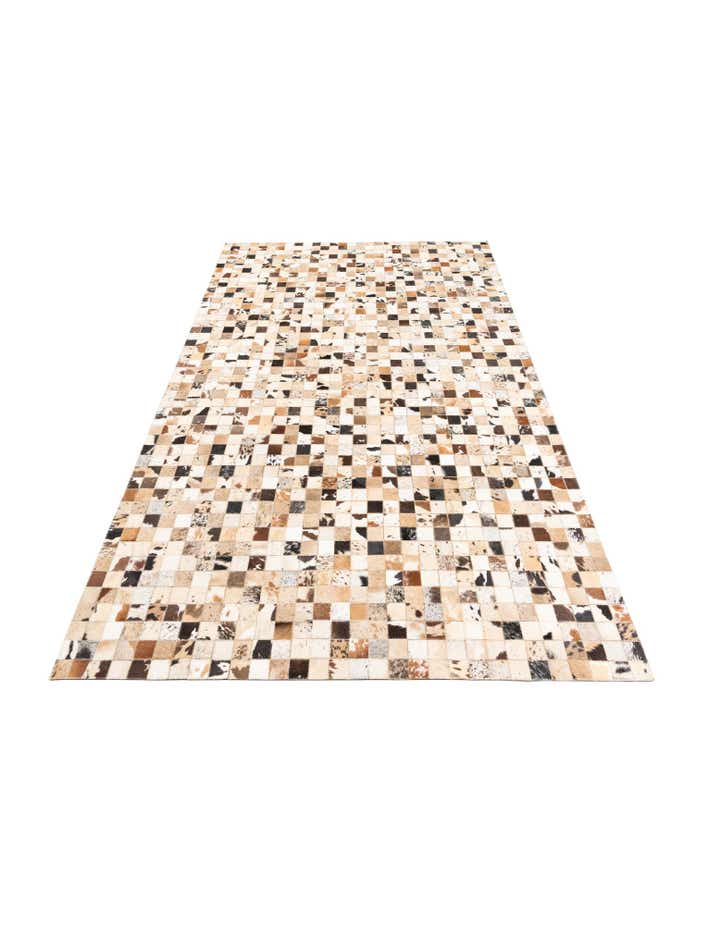 5' x 8' Cowhide Leather Rug