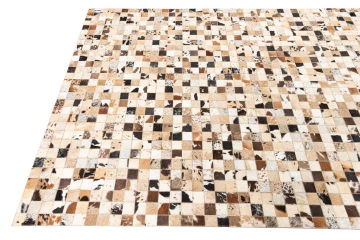 5' x 8' Cowhide Leather Rug