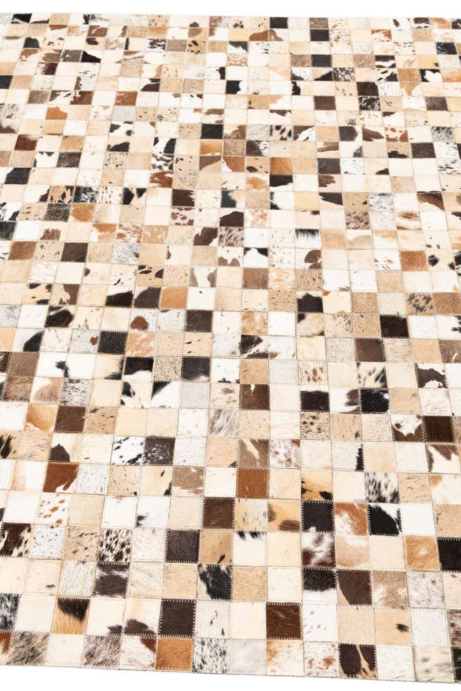 5' x 8' Cowhide Leather Rug