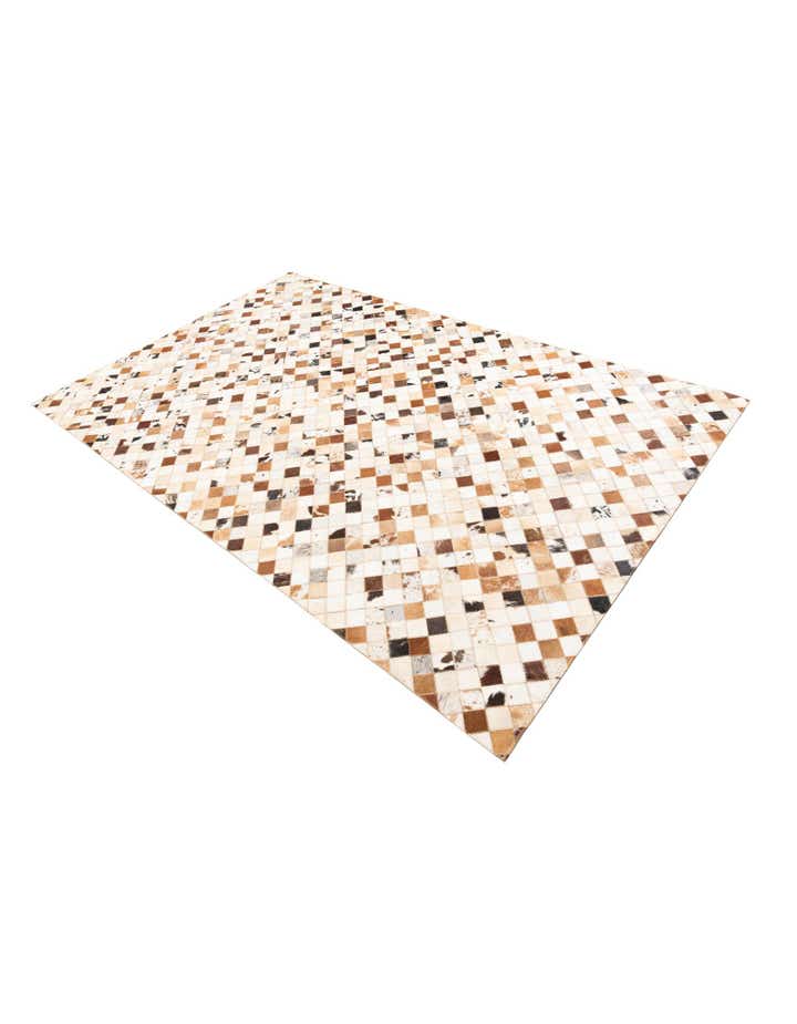 5' x 8' Cowhide Leather Rug
