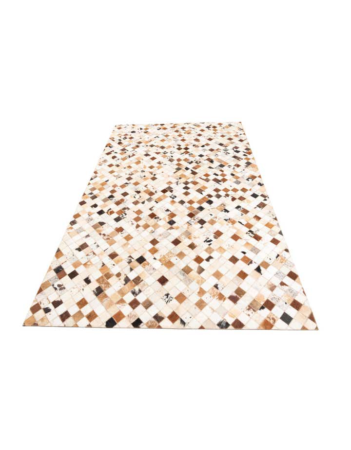 5' x 8' Cowhide Leather Rug