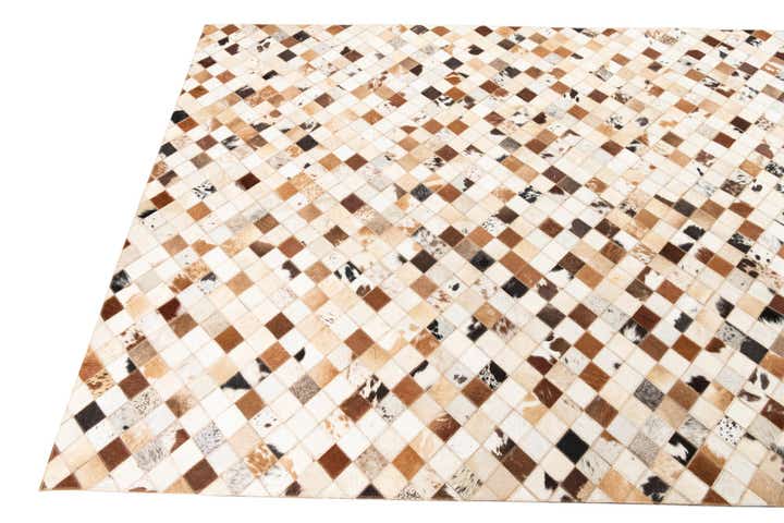5' x 8' Cowhide Leather Rug