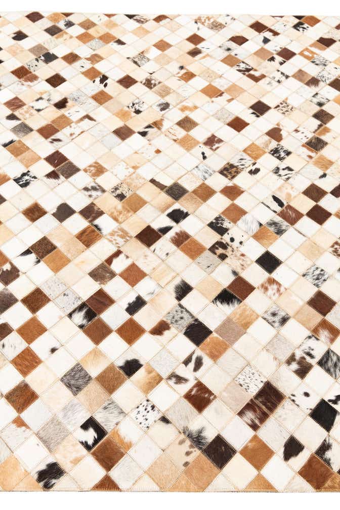 5' x 8' Cowhide Leather Rug
