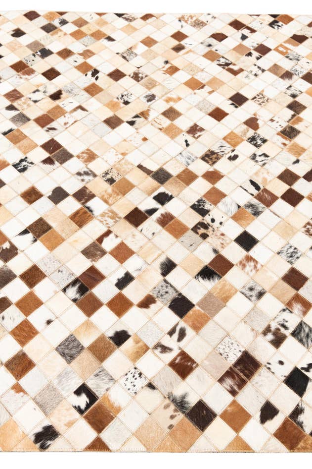 Detail image of 5' x 8' Cowhide Leather Rug