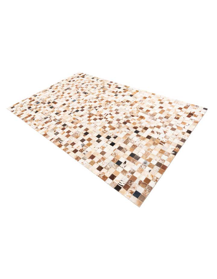 5' x 8' Cowhide Leather Rug