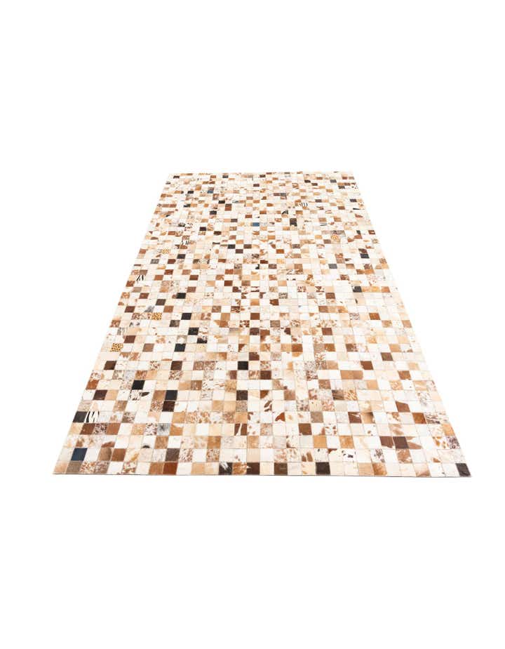 5' x 8' Cowhide Leather Rug