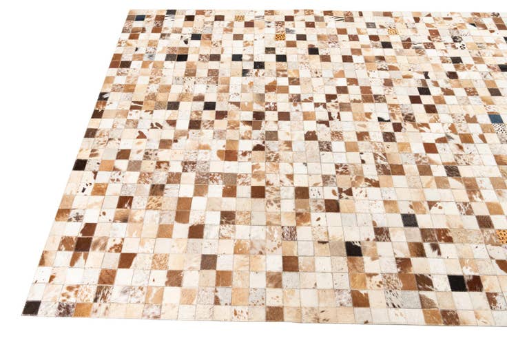 Detail image of 5' x 8' Cowhide Leather Rug