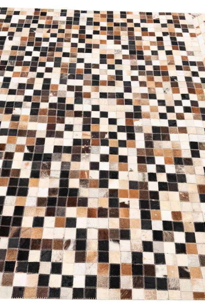 5' x 7' 10 Cowhide Leather Rug