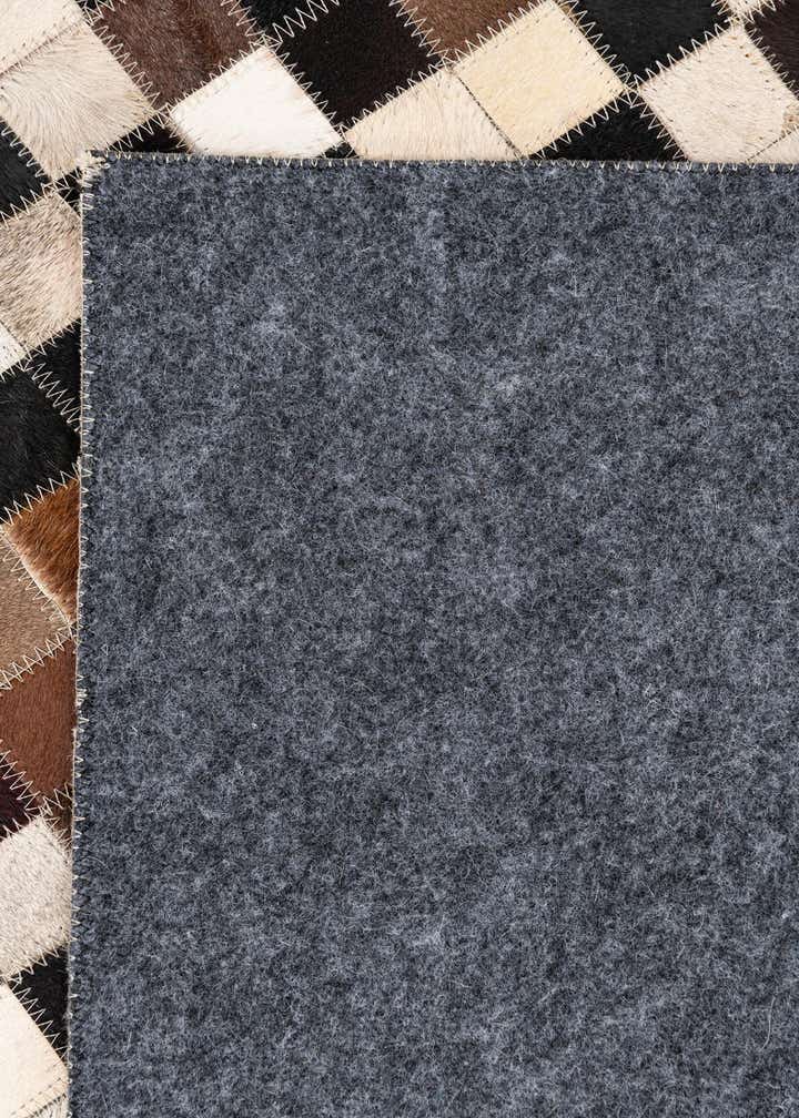 5' x 7' 10 Cowhide Leather Rug