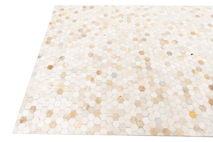 Detail image of 5' x 8' Cowhide Leather Rug