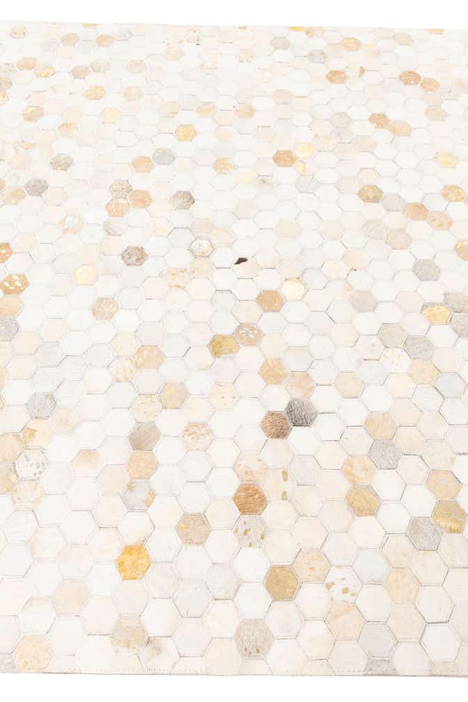 5' x 8' Cowhide Leather Rug