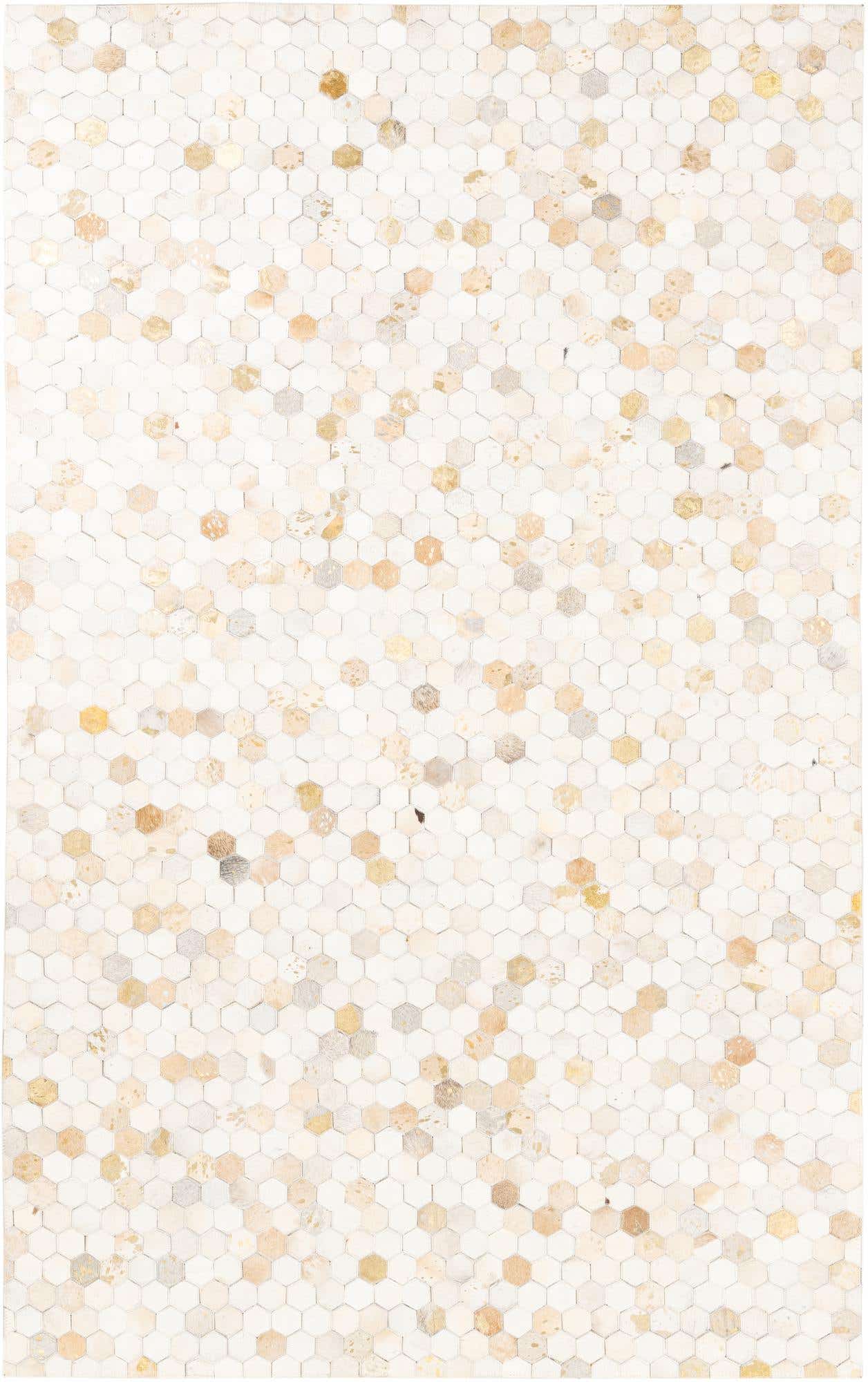 5' x 8' Cowhide Leather Rug