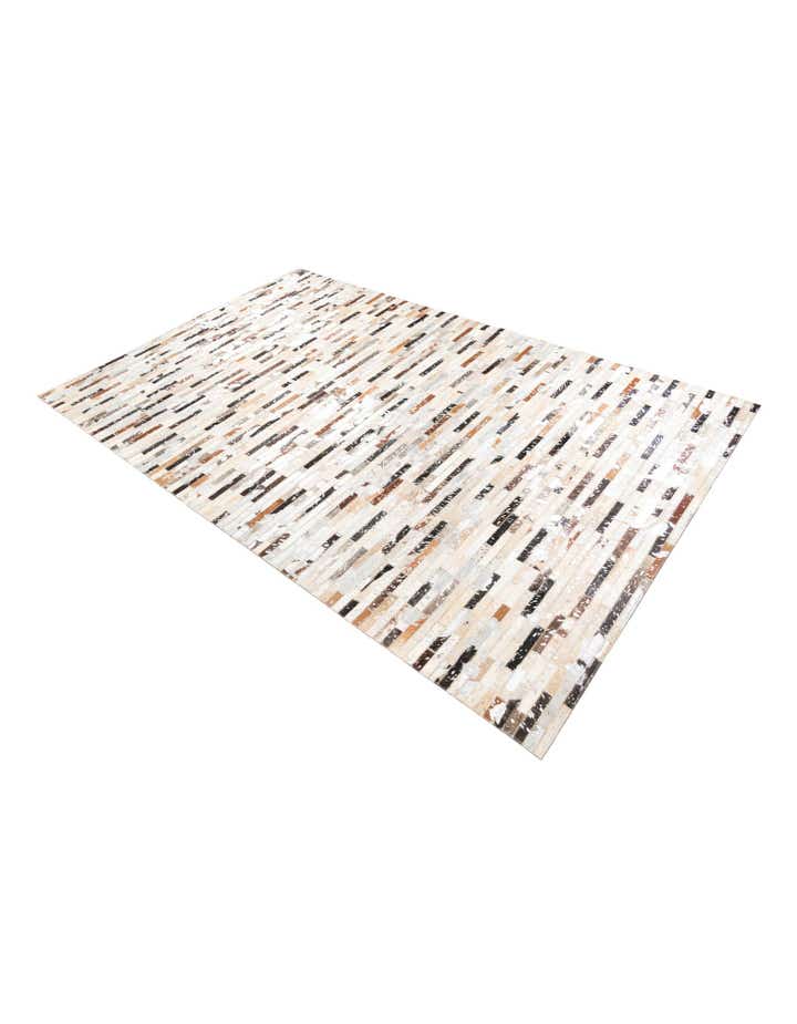 5' 2 x 8' 2 Cowhide Leather Rug